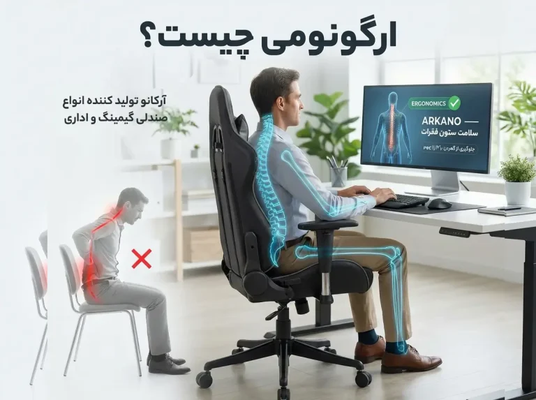 ارگونومی چیست؟ روی صندلیهای معمولی ننشینید + ۳ راز مهم جلوگیری از کمردرد